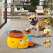 Yellow Duck-Shaped Interactive Cat Treat Dispenser Durable Plastic Training Pet Toy Puzzle Slow Feeder Dog Entertainment Toys