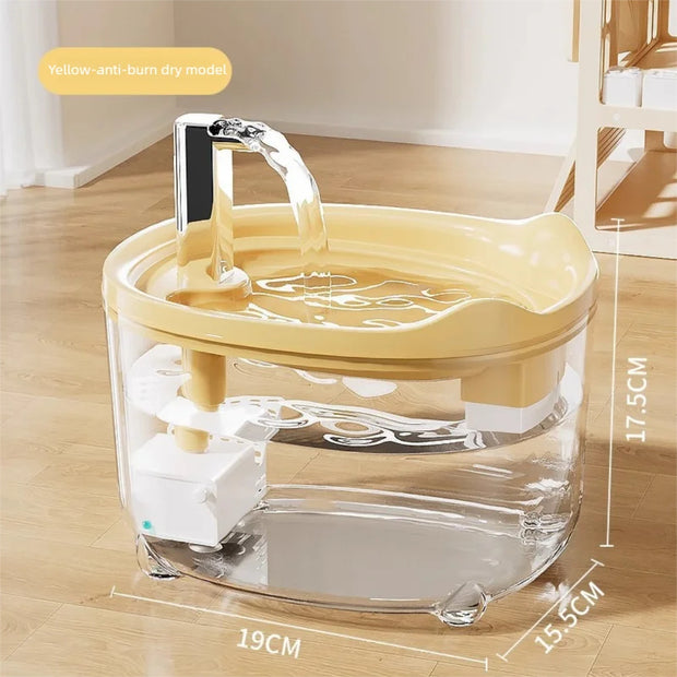 PAWSHIELD NATURAL™ Automatic Cat Water Fountain — Fresh, Filtered & Whisper-Quiet