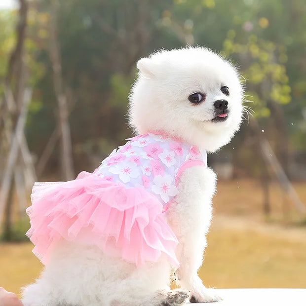 Floral Princess Dog Dress