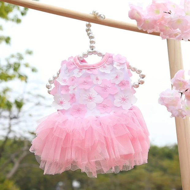 Floral Princess Dog Dress