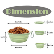 PAWSHIELD NATURAL™ Collapsible Travel Pet Bowls (2pcs) — Eat & Drink Anywhere