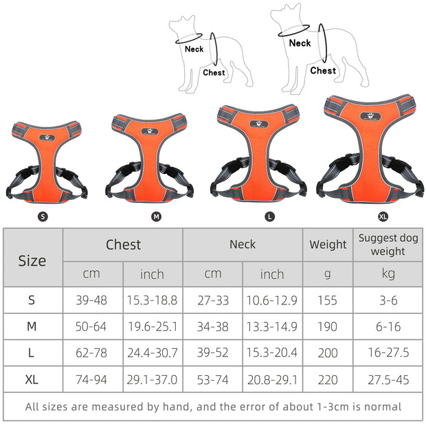 PAWSHIELD NATURAL™ Reflective Oxford Dog Harness — Rainproof Comfort &amp; Secure Control