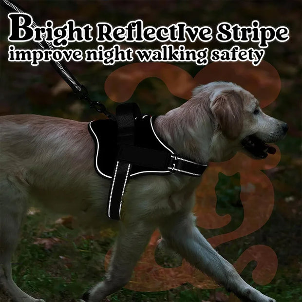 PAWSHIELD NATURAL™ Reflective Dog Harness Vest — Secure, Comfortable & Explosion-Proof