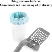 Cat Litter Shove Pet Litter Sifter Portable High-capacity Pets Cleanning Tool Detachable Pet Items with Refill Bag Cats Supplies