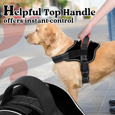 PAWSHIELD NATURAL™ Reflective Dog Harness Vest — Secure, Comfortable & Explosion-Proof