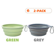 PAWSHIELD NATURAL™ Collapsible Travel Pet Bowls (2pcs) — Eat & Drink Anywhere