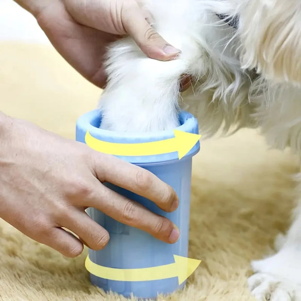 Efficient Portable Dog Paw Cleaner & Mud Scrubber Cup - Quick Mud Removal, Hygienic Pet Foot Washer for Dogs & Cats, Durable Gro