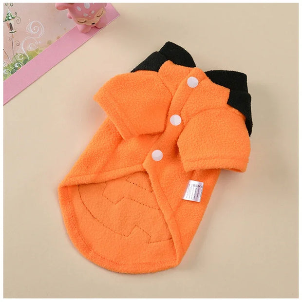PAWSHIELD NATURAL™ Halloween Pumpkin Pet Costume — Cozy, Cute & Spooky Fun