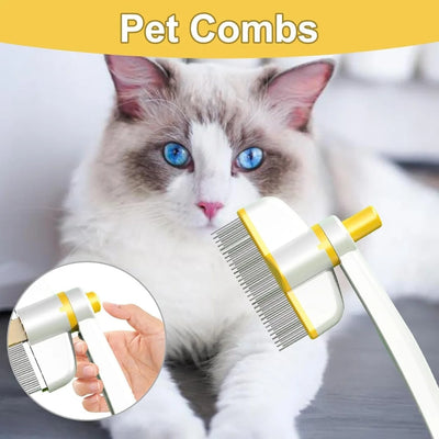 PAWSHIELD NATURAL™ Rotating Grooming Comb — Effortless Grooming, Zero Fuss