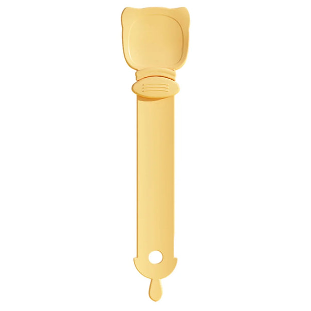 Cat Food Strip Squeezer Spoon Long Handle Cat Strip Feeder Meat Mud Cat Stripe Squeezer For Pet Cat's Food Supplies