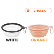 PAWSHIELD NATURAL™ Collapsible Travel Pet Bowls (2pcs) — Eat & Drink Anywhere