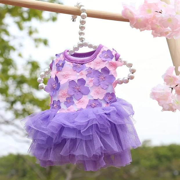Floral Princess Dog Dress