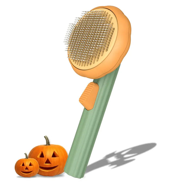 PAWSHIELD NATURAL™ Self-Cleaning Slicker Brush — Quick & Gentle Fur Removal