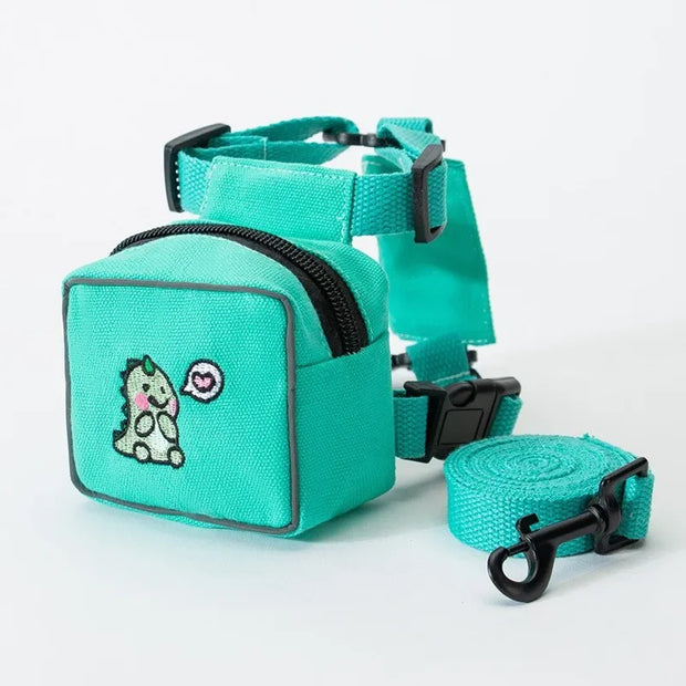 PAWSHIELD NATURAL™ Dog Harness & Backpack Set — Walk, Carry & Explore