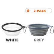 PAWSHIELD NATURAL™ Collapsible Travel Pet Bowls (2pcs) — Eat & Drink Anywhere