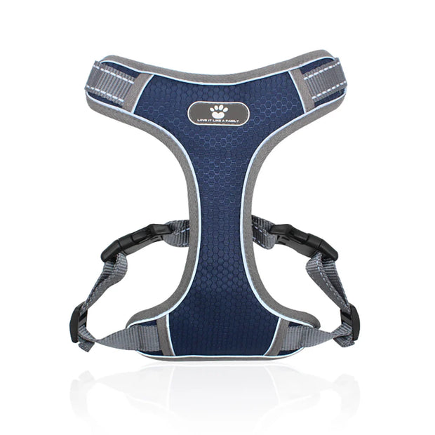 PAWSHIELD NATURAL™ Reflective Oxford Dog Harness — Rainproof Comfort &amp; Secure Control