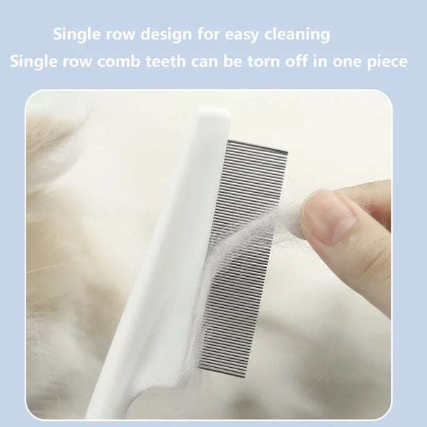 PAWSHIELD NATURAL™ Stainless Steel Flea Comb — Gentle Grooming, Powerful Results