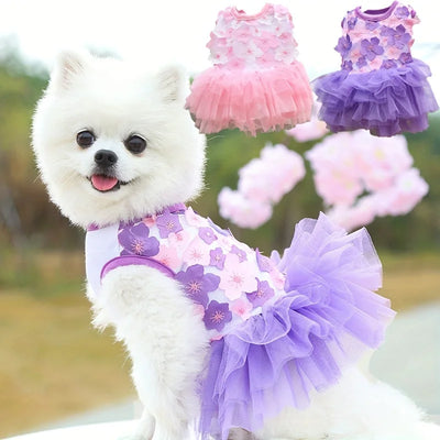 Floral Princess Dog Dress