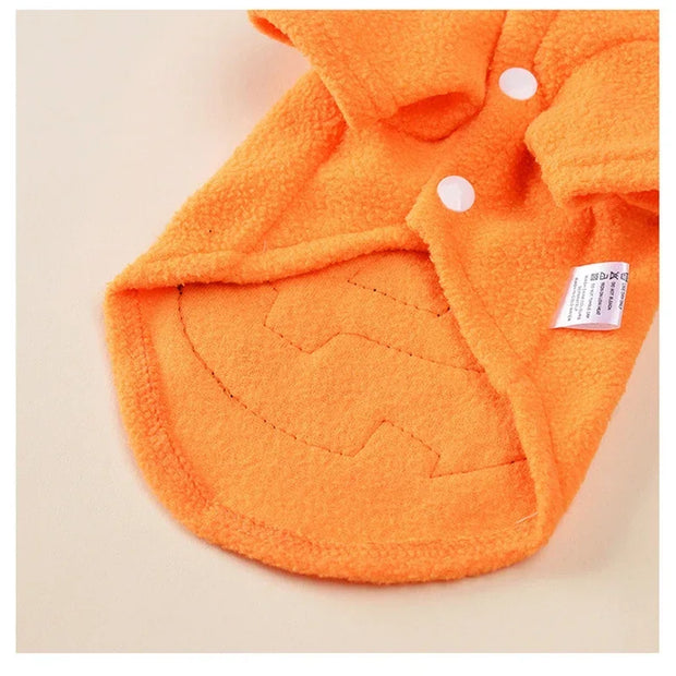 PAWSHIELD NATURAL™ Halloween Pumpkin Pet Costume — Cozy, Cute & Spooky Fun