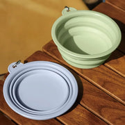 PAWSHIELD NATURAL™ Collapsible Travel Pet Bowls (2pcs) — Eat & Drink Anywhere