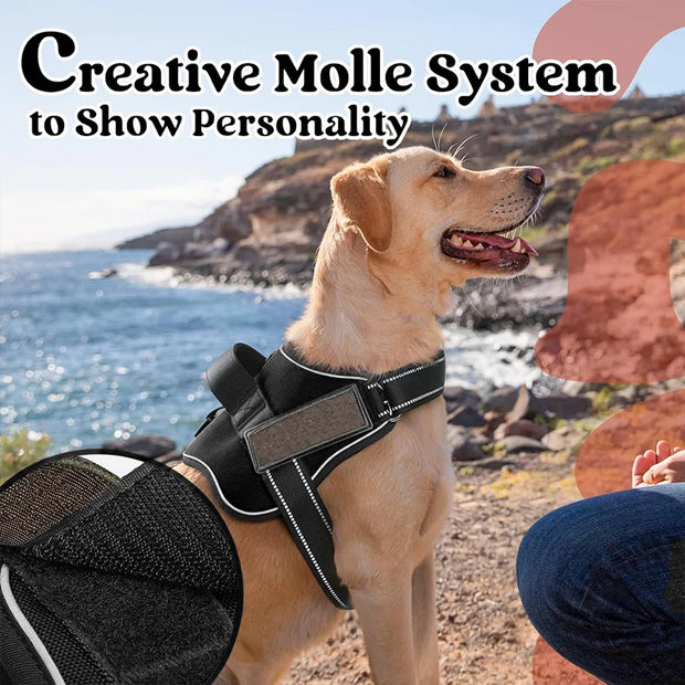 PAWSHIELD NATURAL™ Reflective Dog Harness Vest — Secure, Comfortable & Explosion-Proof
