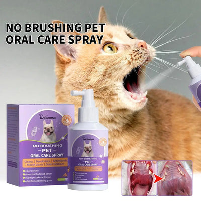 PAWSHIELD NATURAL™ Pet Oral Cleanse Spray — Fresh Breath & Dental Care Made Easy