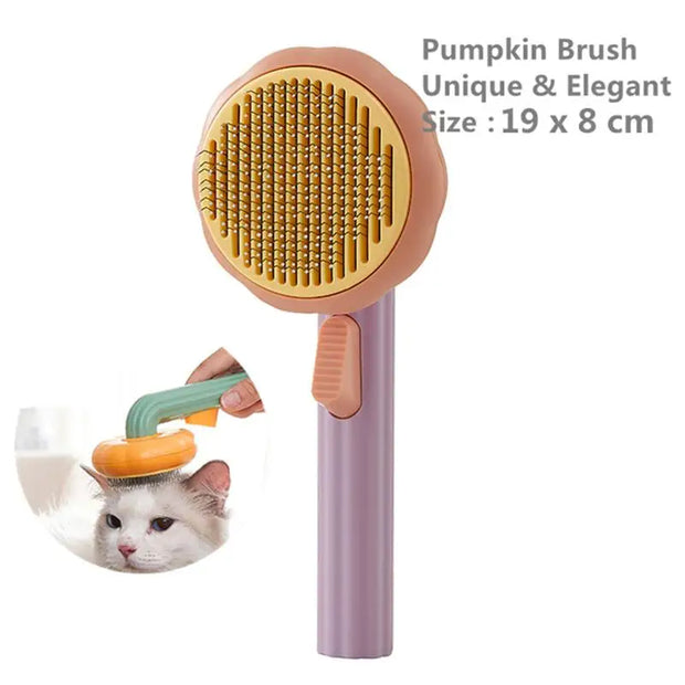 PAWSHIELD NATURAL™ Self-Cleaning Slicker Brush — Quick & Gentle Fur Removal