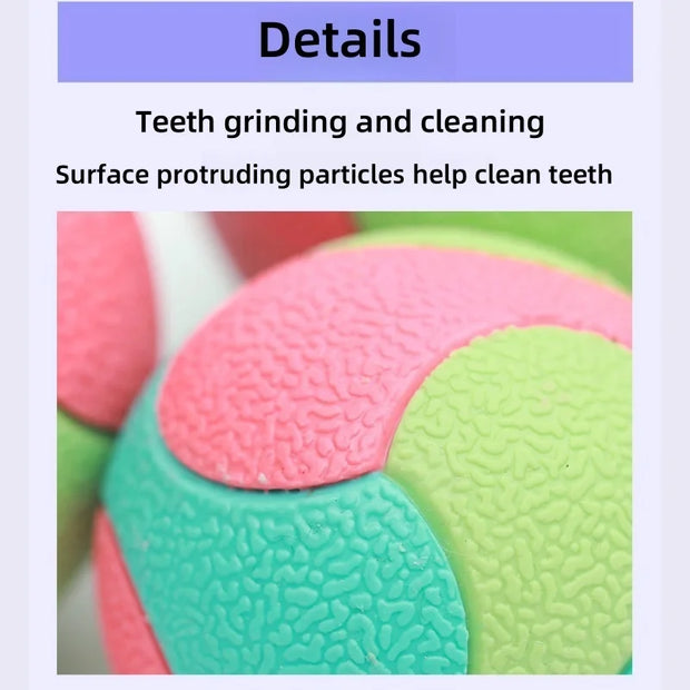Bouncy Ball Toys Pet Dog Toys Bite Resistant  for Small Medium Dogs Tooth Cleaning Ball Dog Chew Toys Pet Training Products