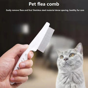 PAWSHIELD NATURAL™ Stainless Steel Flea Comb — Gentle Grooming, Powerful Results