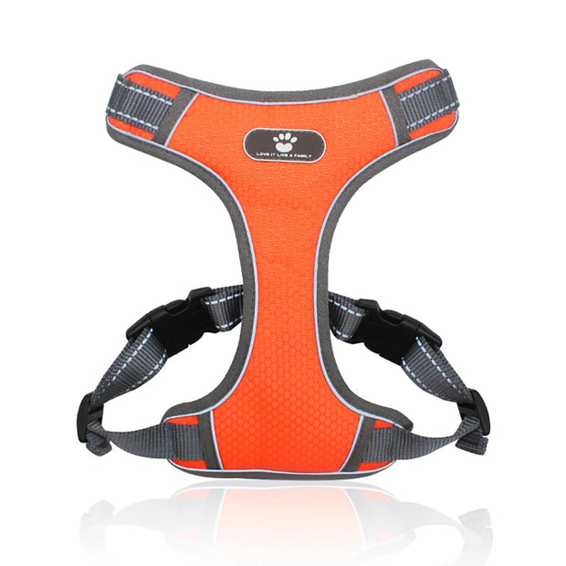 PAWSHIELD NATURAL™ Reflective Oxford Dog Harness — Rainproof Comfort &amp; Secure Control