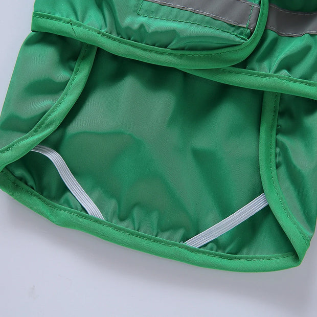 PAWSHIELD NATURAL™ Reflective Hooded Raincoat — Waterproof Style for Big Dogs