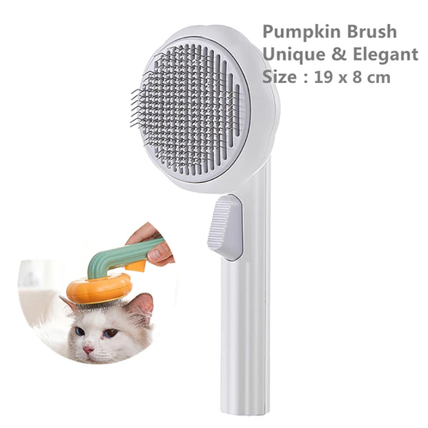 PAWSHIELD NATURAL™ Self-Cleaning Slicker Brush — Quick & Gentle Fur Removal