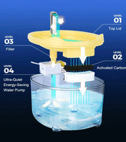 PAWSHIELD NATURAL™ Automatic Cat Water Fountain — Fresh, Filtered & Whisper-Quiet
