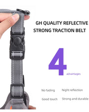 PAWSHIELD NATURAL™ Reflective Oxford Dog Harness — Rainproof Comfort &amp; Secure Control
