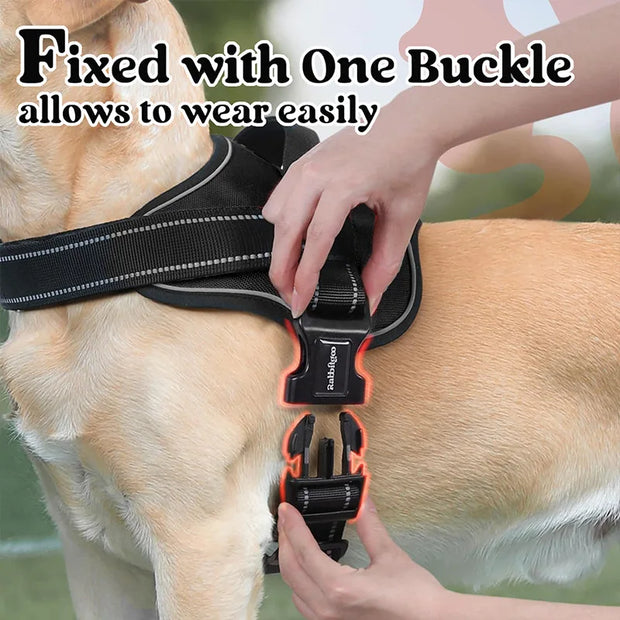 PAWSHIELD NATURAL™ Reflective Dog Harness Vest — Secure, Comfortable & Explosion-Proof