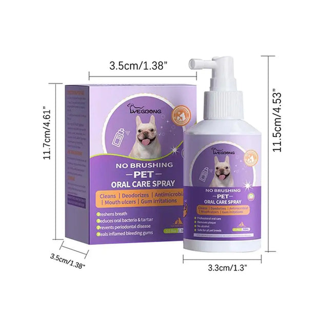 PAWSHIELD NATURAL™ Pet Oral Cleanse Spray — Fresh Breath & Dental Care Made Easy
