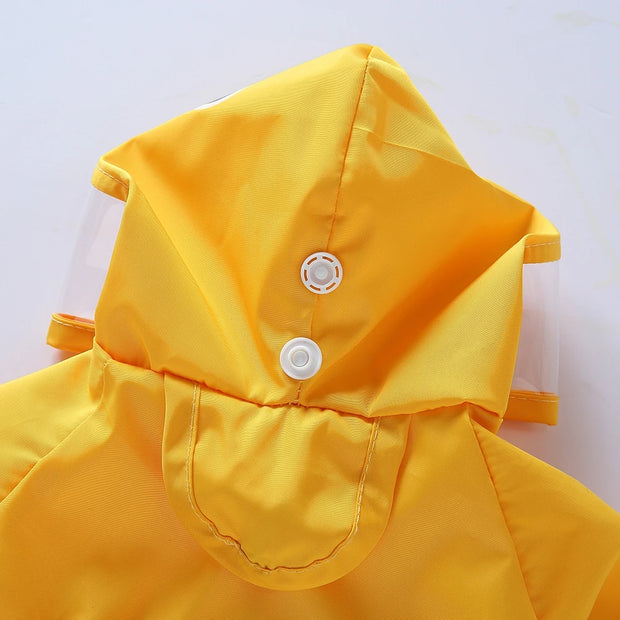 PAWSHIELD NATURAL™ Reflective Hooded Raincoat — Waterproof Style for Big Dogs