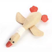 PAWSHIELD NATURAL™ Indestructible Squeaky Goose — Built for Aggressive Chewers
