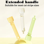 Cat Food Strip Squeezer Spoon Long Handle Cat Strip Feeder Meat Mud Cat Stripe Squeezer For Pet Cat's Food Supplies