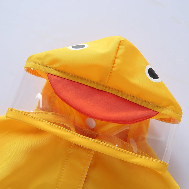 PAWSHIELD NATURAL™ Reflective Hooded Raincoat — Waterproof Style for Big Dogs