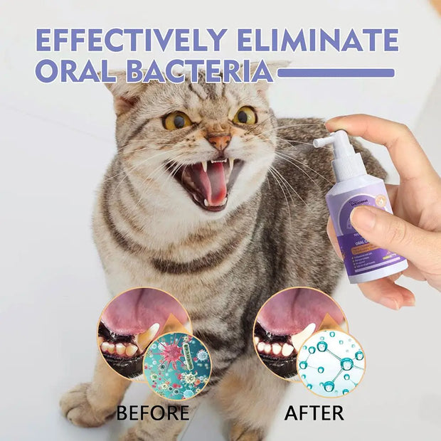 PAWSHIELD NATURAL™ Pet Oral Cleanse Spray — Fresh Breath & Dental Care Made Easy