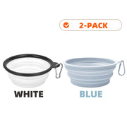 PAWSHIELD NATURAL™ Collapsible Travel Pet Bowls (2pcs) — Eat & Drink Anywhere