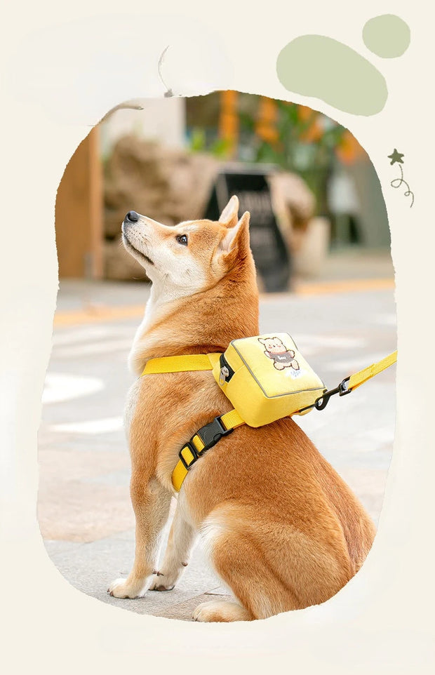 PAWSHIELD NATURAL™ Dog Harness & Backpack Set — Walk, Carry & Explore