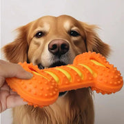 PAWSHIELD NATURAL™ Rubber Bone Chew Toy — Durable, Squeaky & Fun