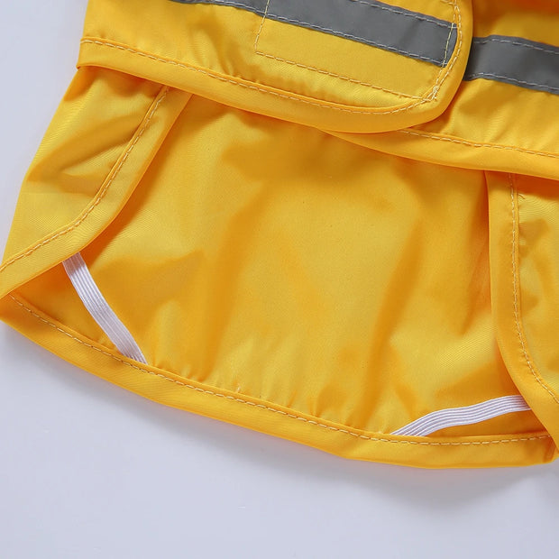 PAWSHIELD NATURAL™ Reflective Hooded Raincoat — Waterproof Style for Big Dogs