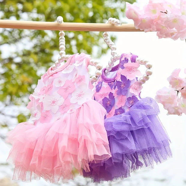 Floral Princess Dog Dress