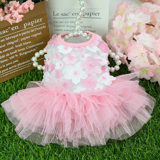 Floral Princess Dog Dress