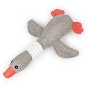 PAWSHIELD NATURAL™ Indestructible Squeaky Goose — Built for Aggressive Chewers