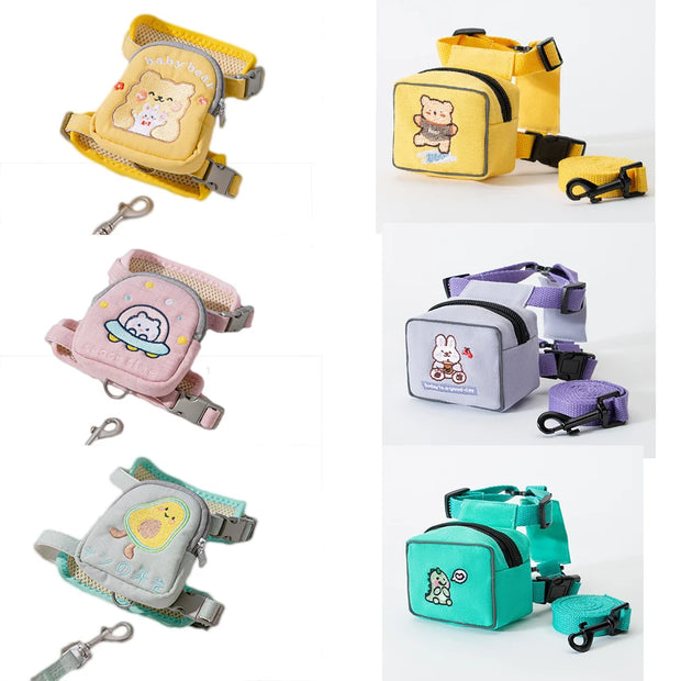 PAWSHIELD NATURAL™ Dog Harness & Backpack Set — Walk, Carry & Explore