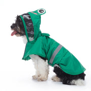 PAWSHIELD NATURAL™ Reflective Hooded Raincoat — Waterproof Style for Big Dogs